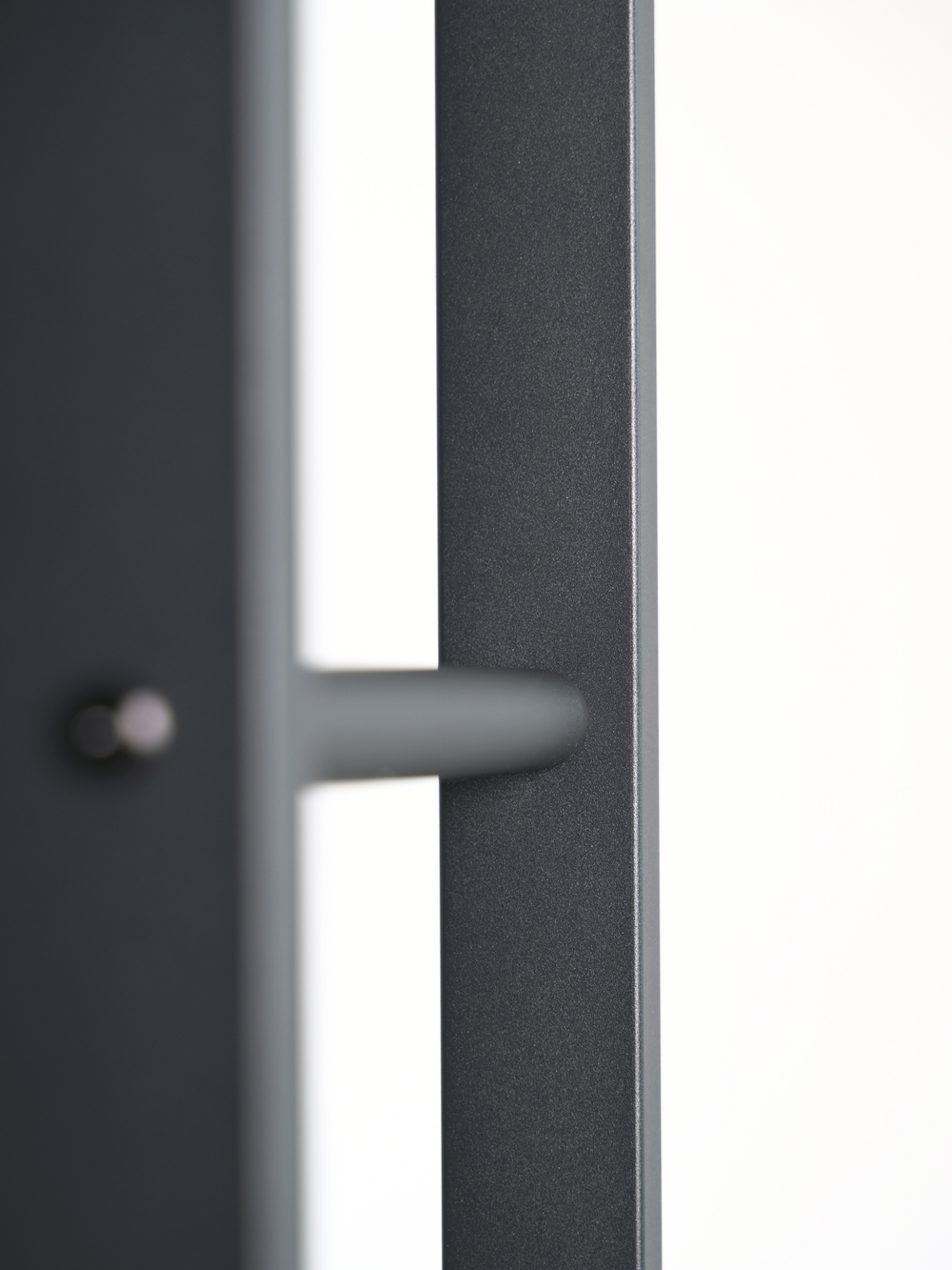 Kaminholzregal aus Metall Schwarz