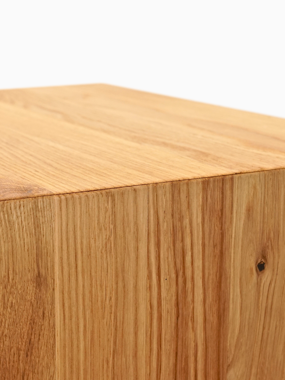 Massivholz Hocker I Bank aus Eiche mit Baumkante