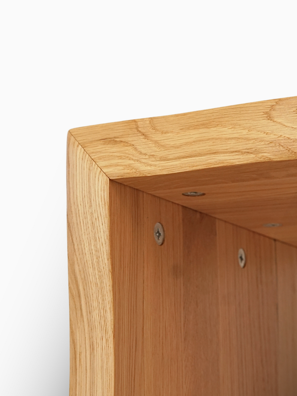 Massivholz Hocker I Bank aus Eiche mit Baumkante