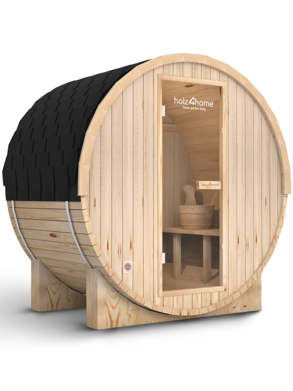 Fasssauna M Pini wood Outdoor Sauna inkl. Ofen
