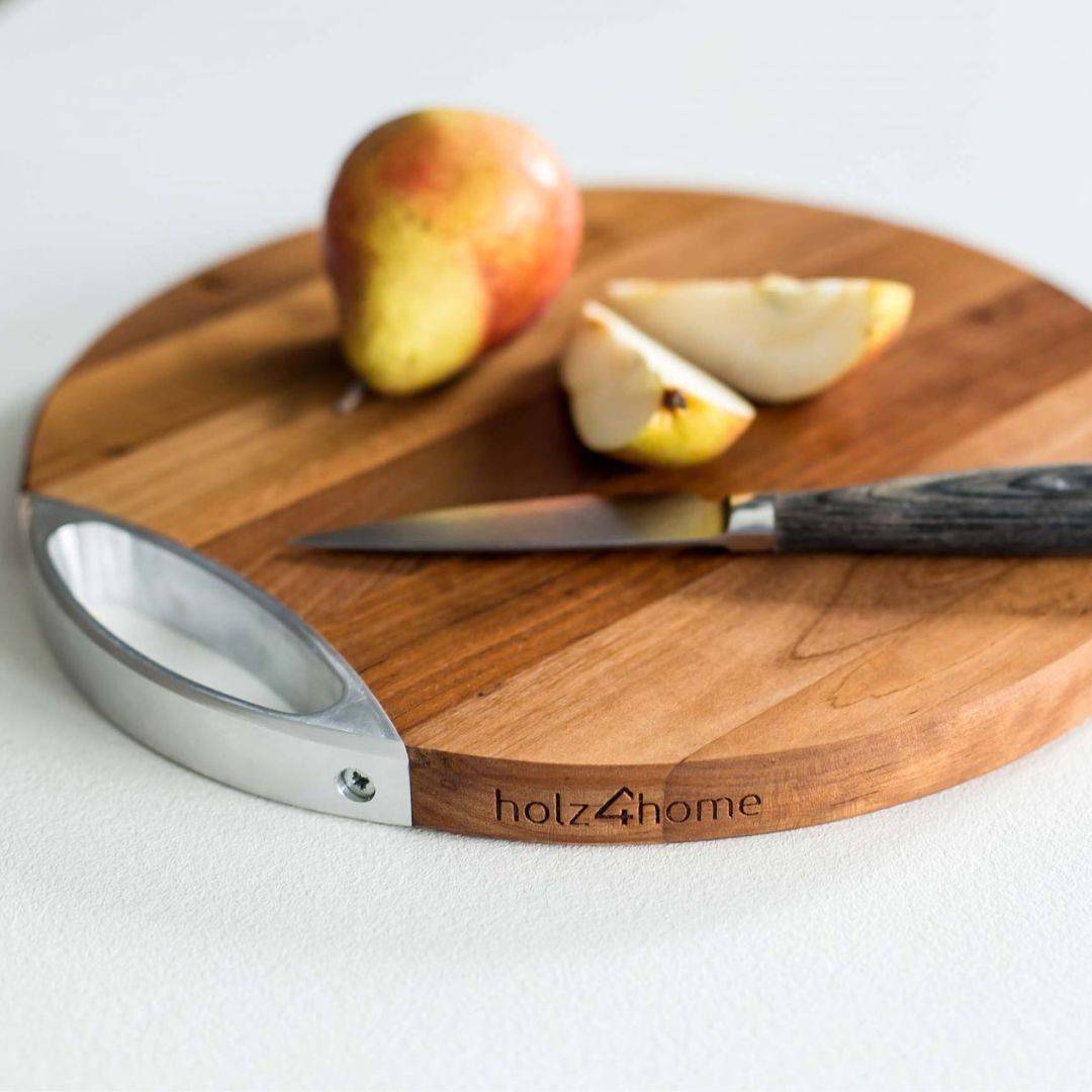 Schneidebrett rund aus Birke, ø30