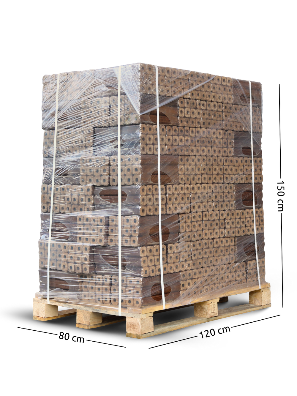Pini Kay Eichenbriketts 100% ohne Zusätze I 960kg Palette