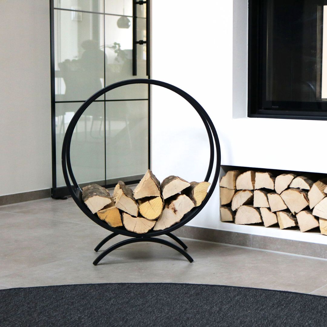 Brennholzregal | Kaminholzständer rund