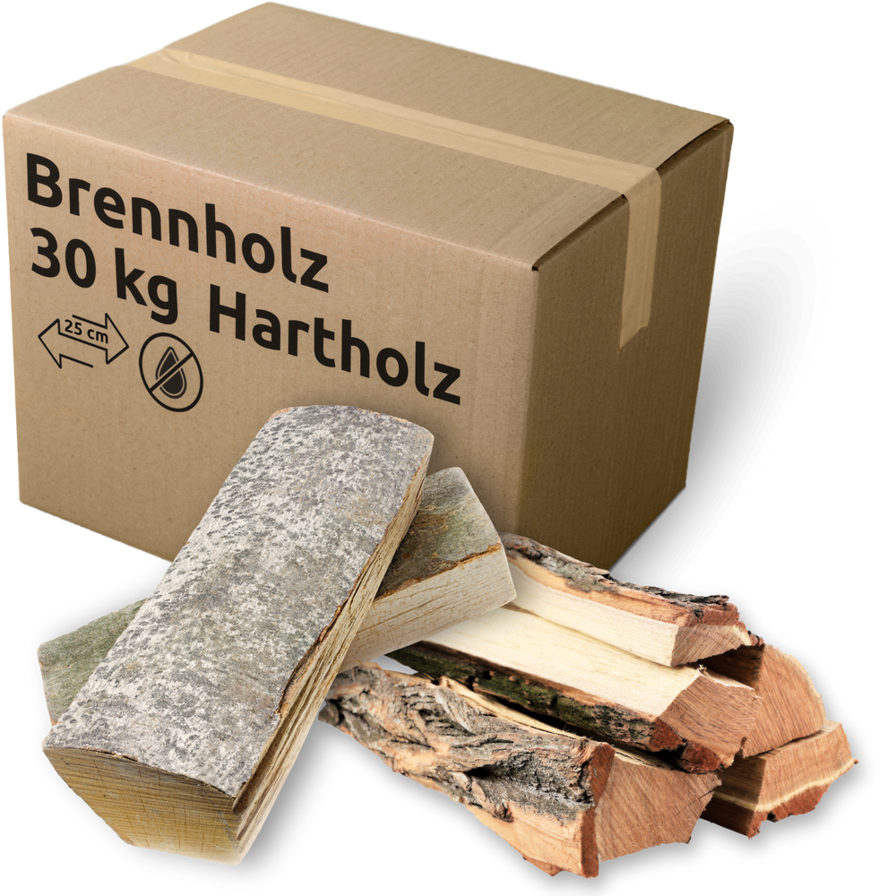 Brennholz Mischholz 30kg im Karton