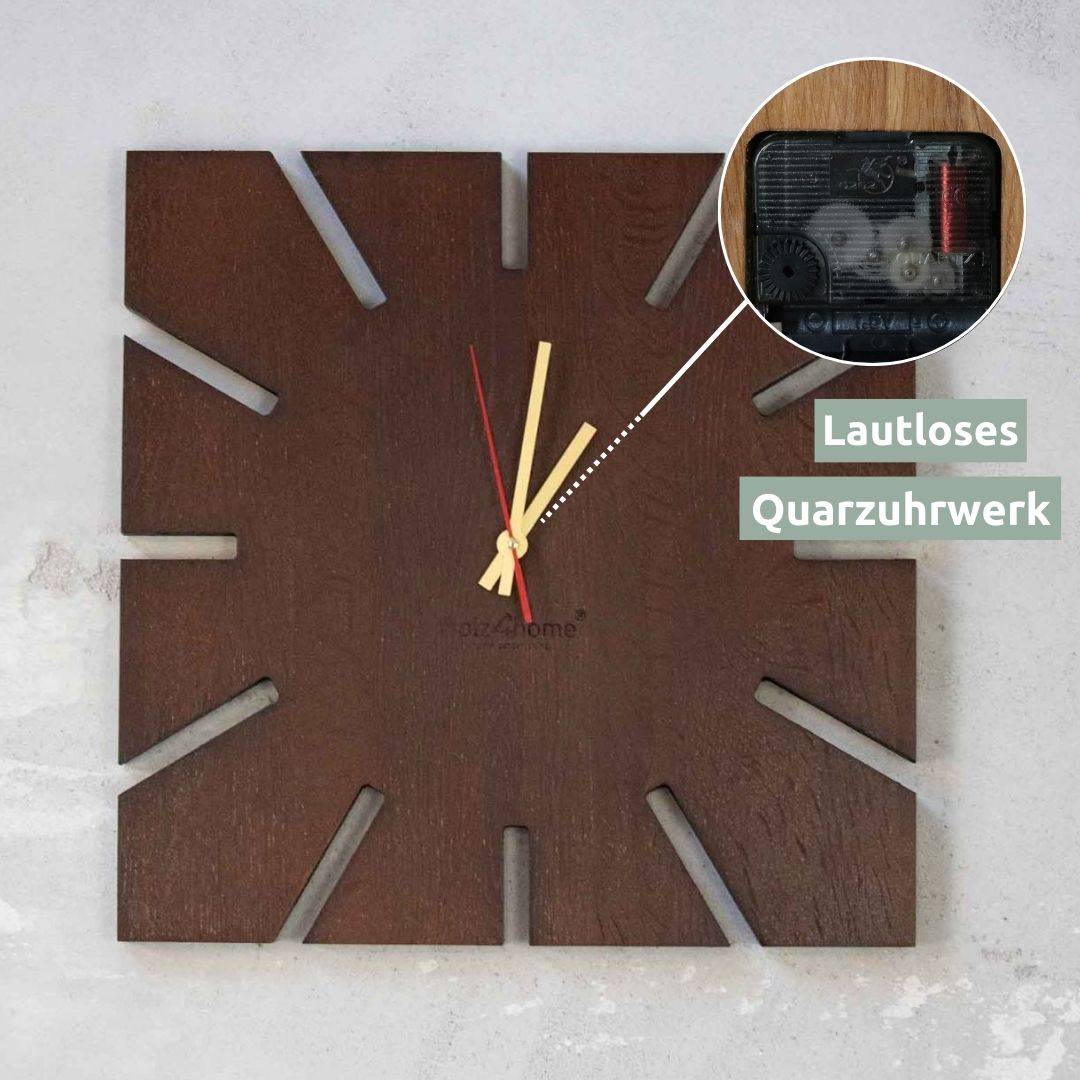 Wanduhr „Sunshine XL“ aus Eichenholz