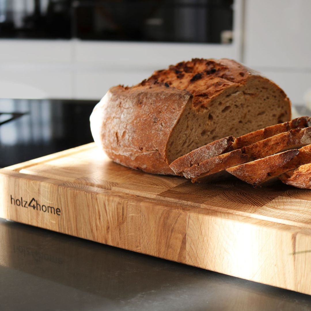 Premium Schneidebrett-Set | Stirnholz aus Eiche