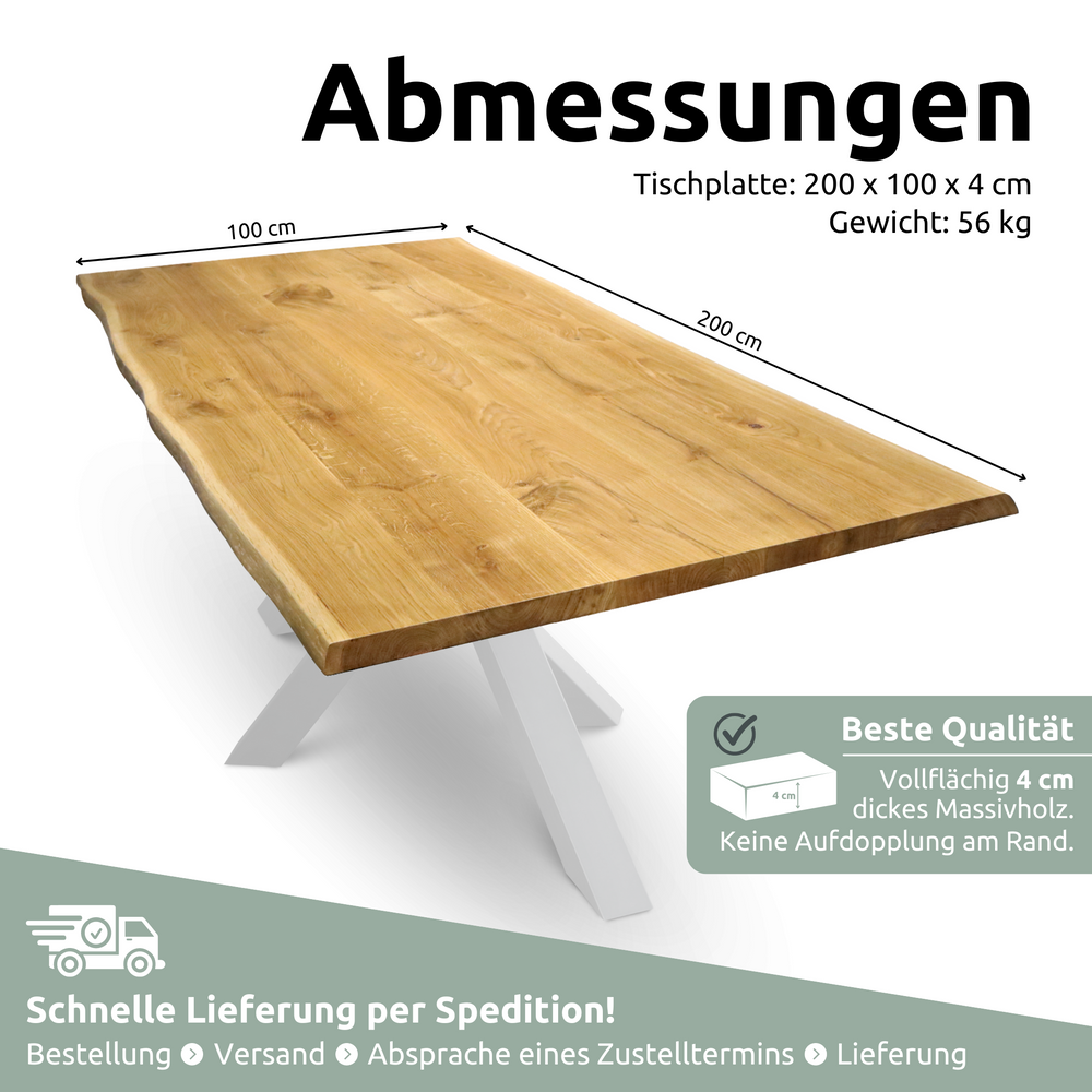Tischplatte 200cm x 100cm