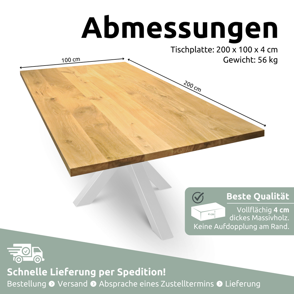 Tischplatte 200cm x 100cm