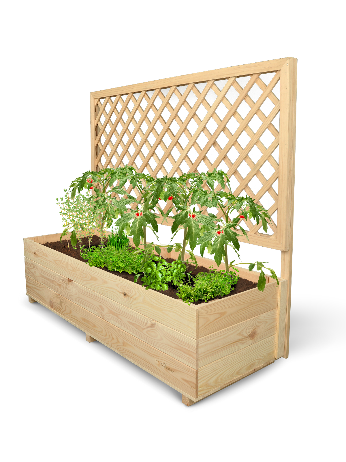 Pflanzkasten mit Rankgitter XL