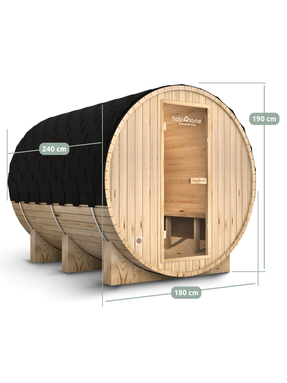 Fasssauna XL Pini wood