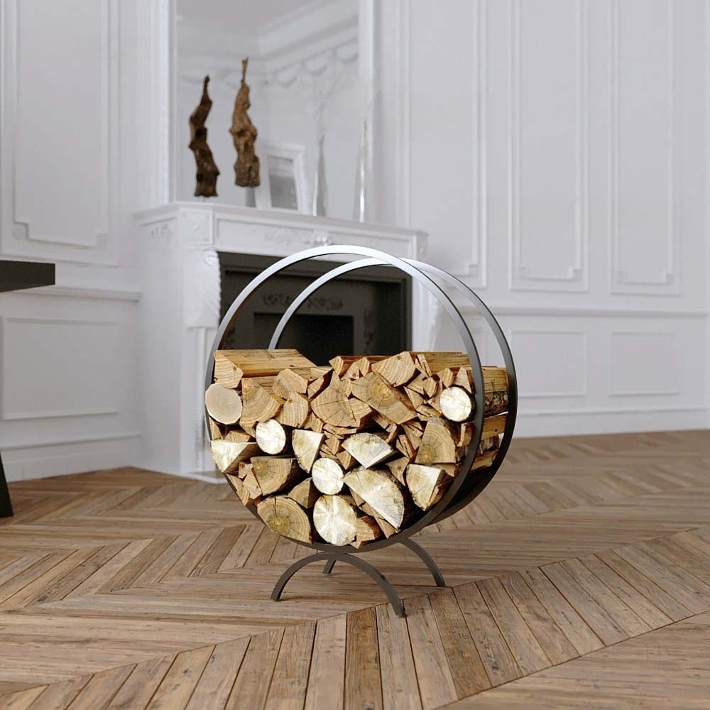 Brennholzregal | Kaminholzständer rund