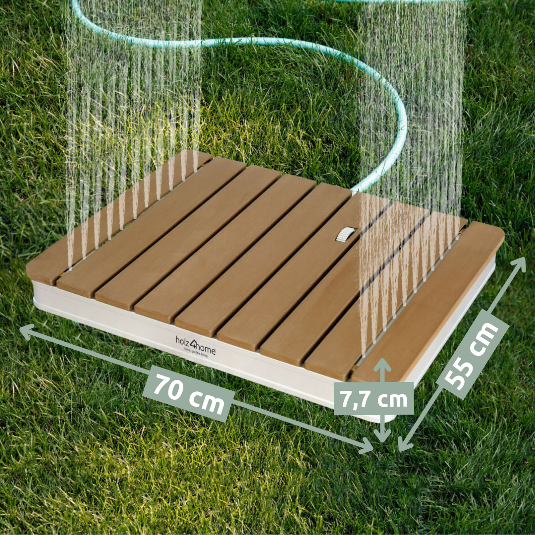 Bodendusche für Pool, Garten und Camping - Gartendusche mit Zubehör