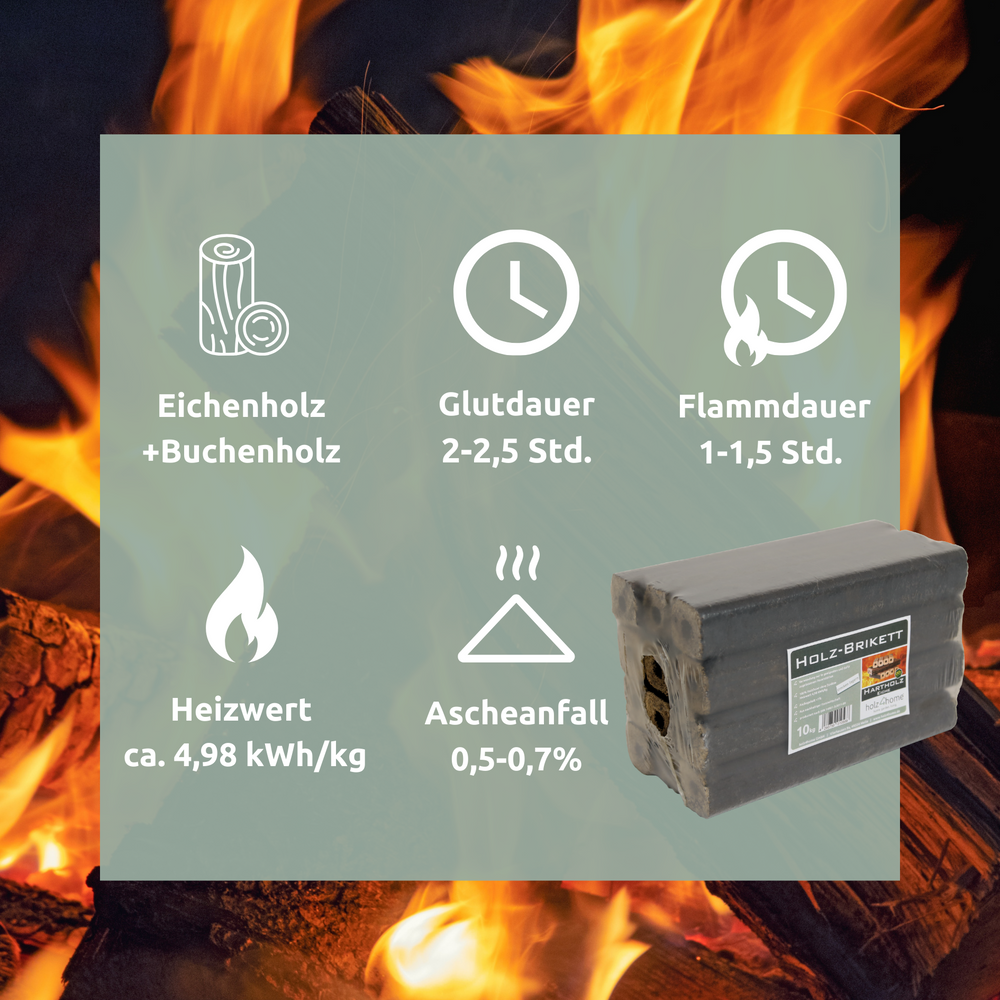 Pini Kay Eichenbriketts 100% ohne Zusätze