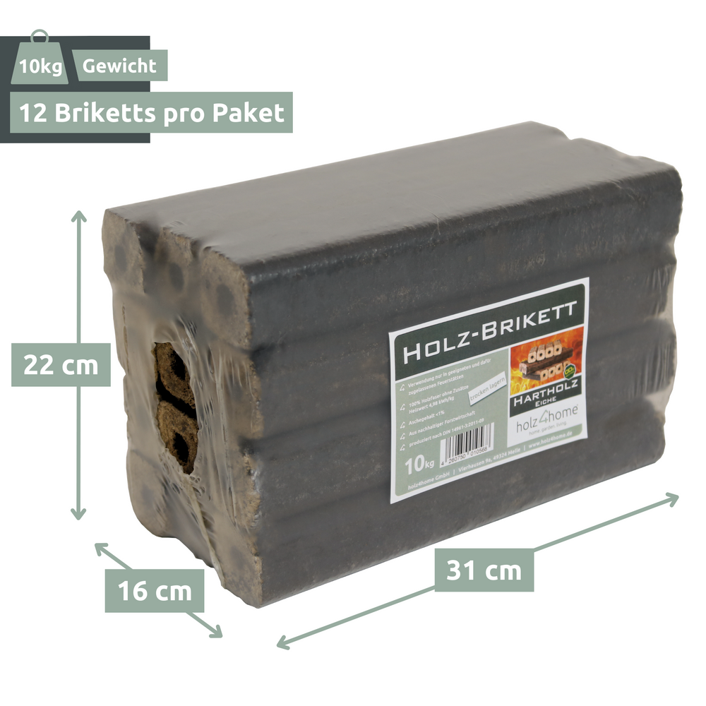 Pini Kay Eichenbriketts 100% ohne Zusätze