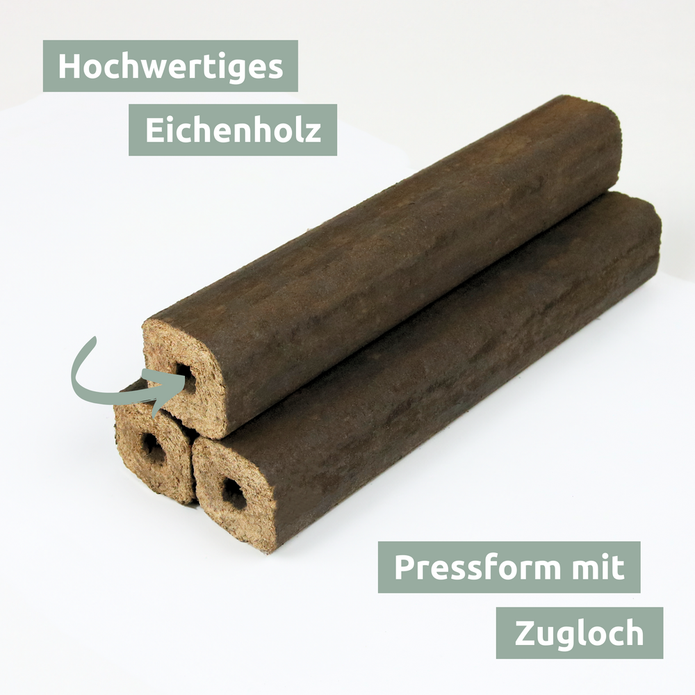 Pini Kay Eichenbriketts 100% ohne Zusätze