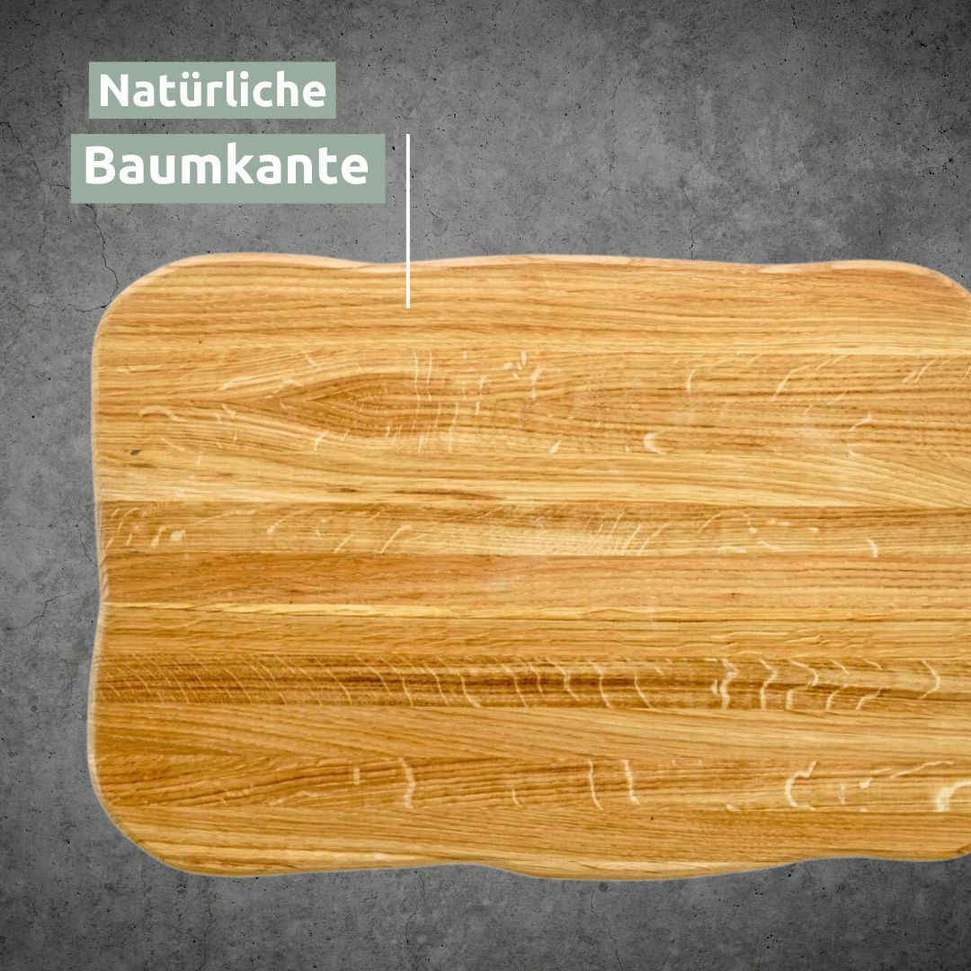 La Madera Schneidebrett Premium aus Eiche | Steakbrett | Küchenbrett von holz4home®