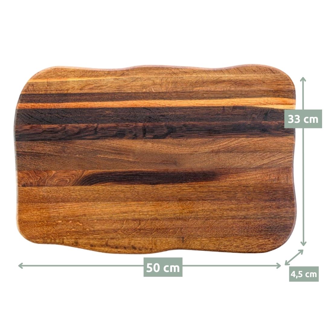 La Madera Schneidebrett Premium aus Eiche | Steakbrett | Küchenbrett von holz4home®