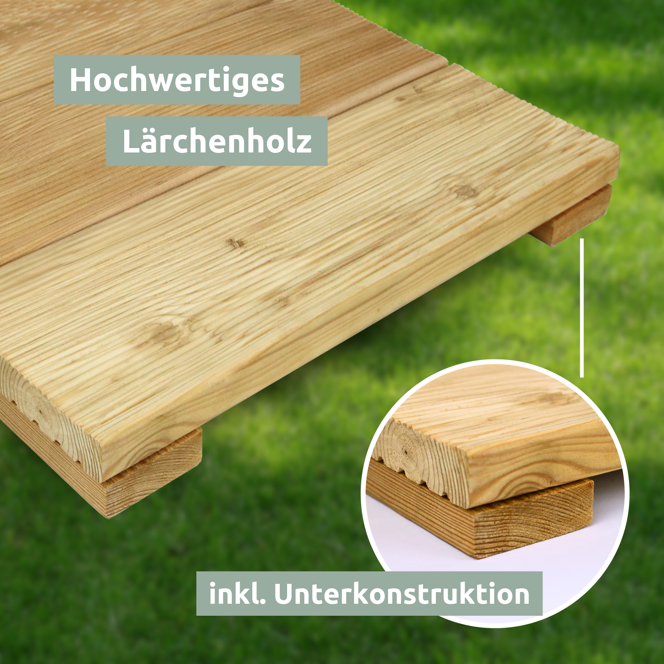 Holz-Fliese Lärche
