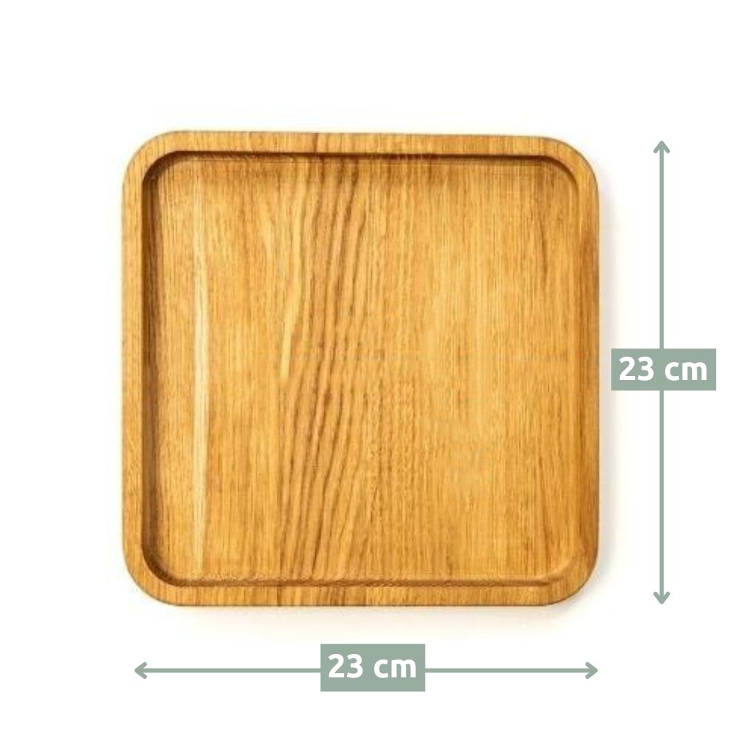 Dekotablett aus Holz mit Kante von holz4home®