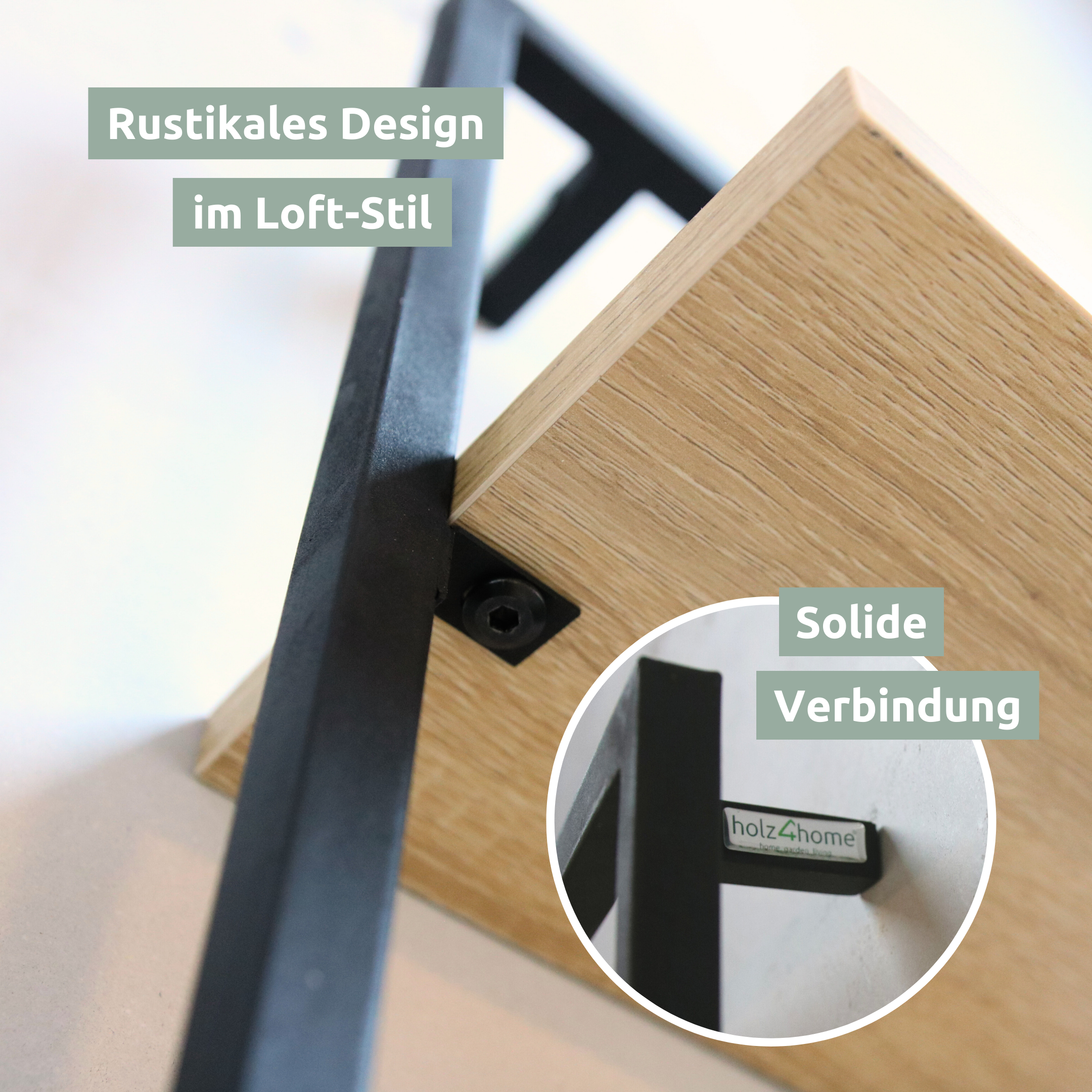 Wandregal mit Rahmen MDF Sonoma
