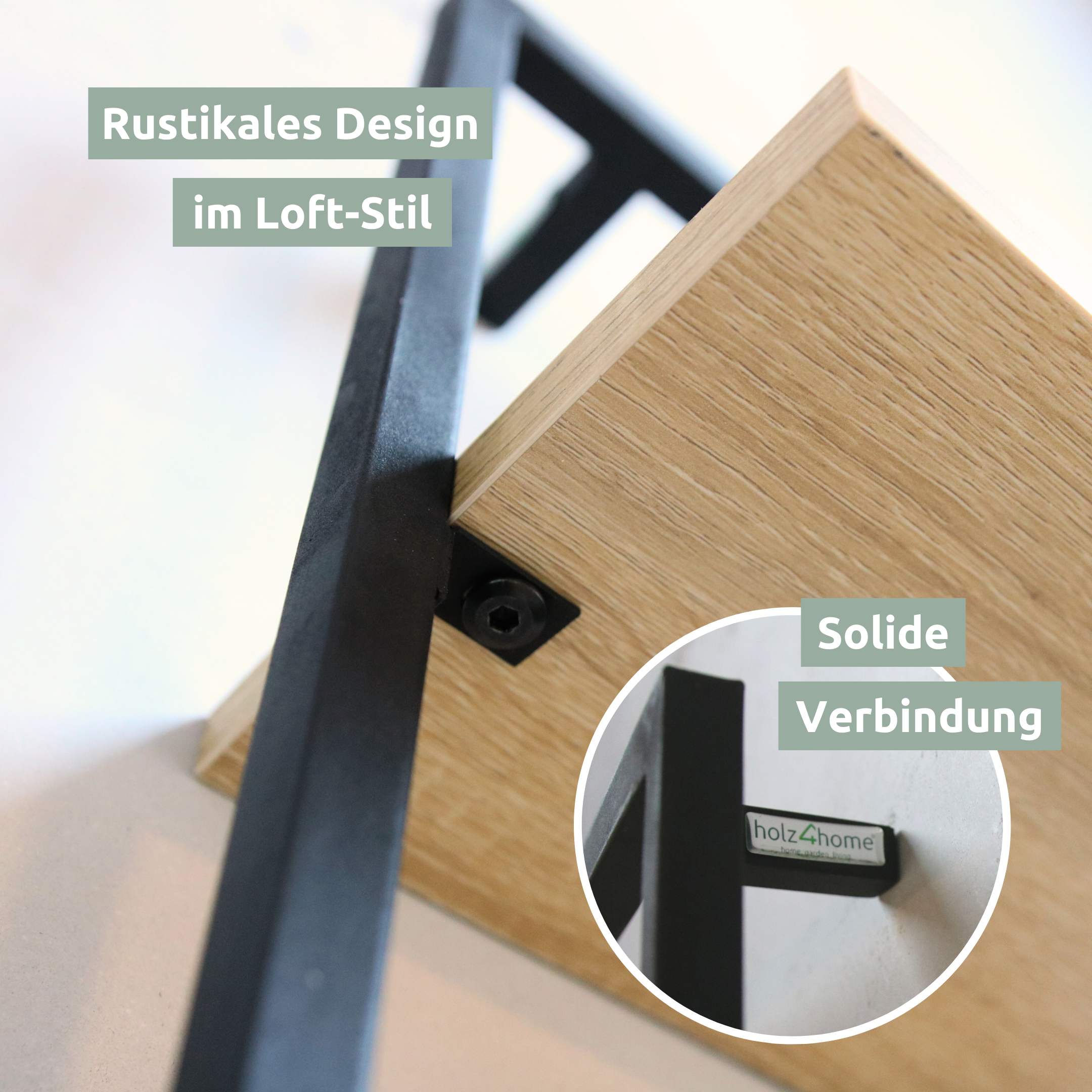 Wandregal mit Rahmen MDF Sonoma