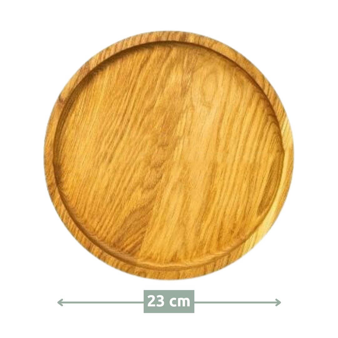 Dekotablett aus Holz mit Kante von holz4home®