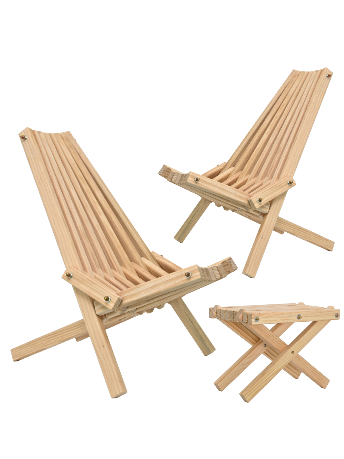 Skandinavische Gartenmöbel aus Kiefer