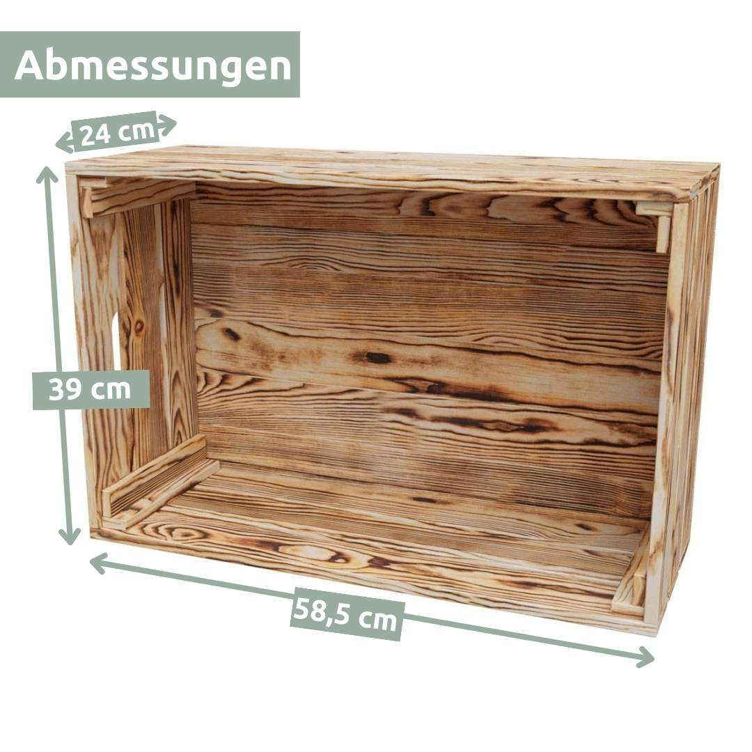 Holzkiste | Weinkiste „natur“ zum Dekorieren von holz4home®