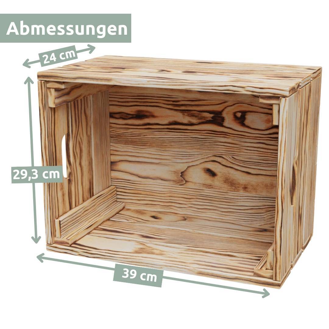 Holzkiste | Weinkiste „natur“ zum Dekorieren von holz4home®