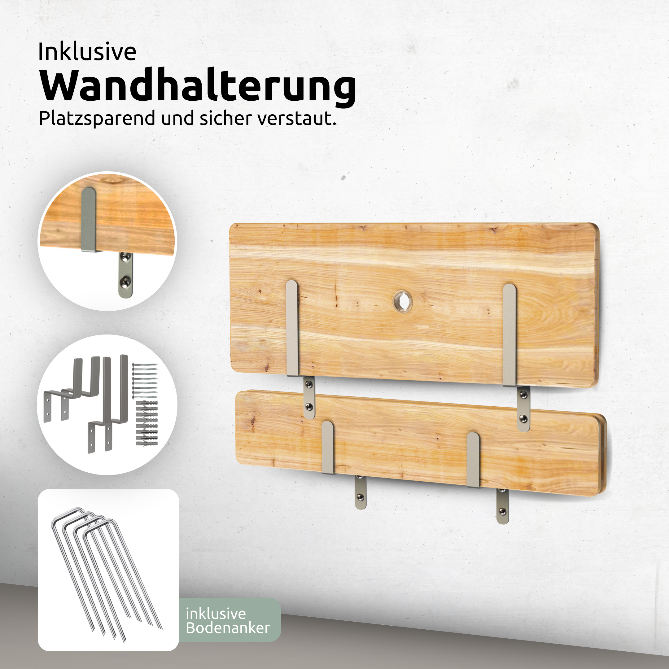 Bierzeltgarnitur - mehrteilig & klappbar