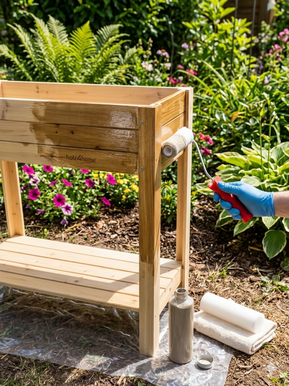 Holzpflege-Set Outdoor-Nuss