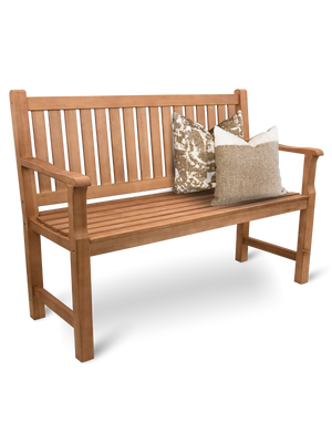 Gartenbank aus Holz 120cm