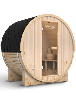 Fasssauna M Pini wood Outdoor Sauna inkl. Ofen