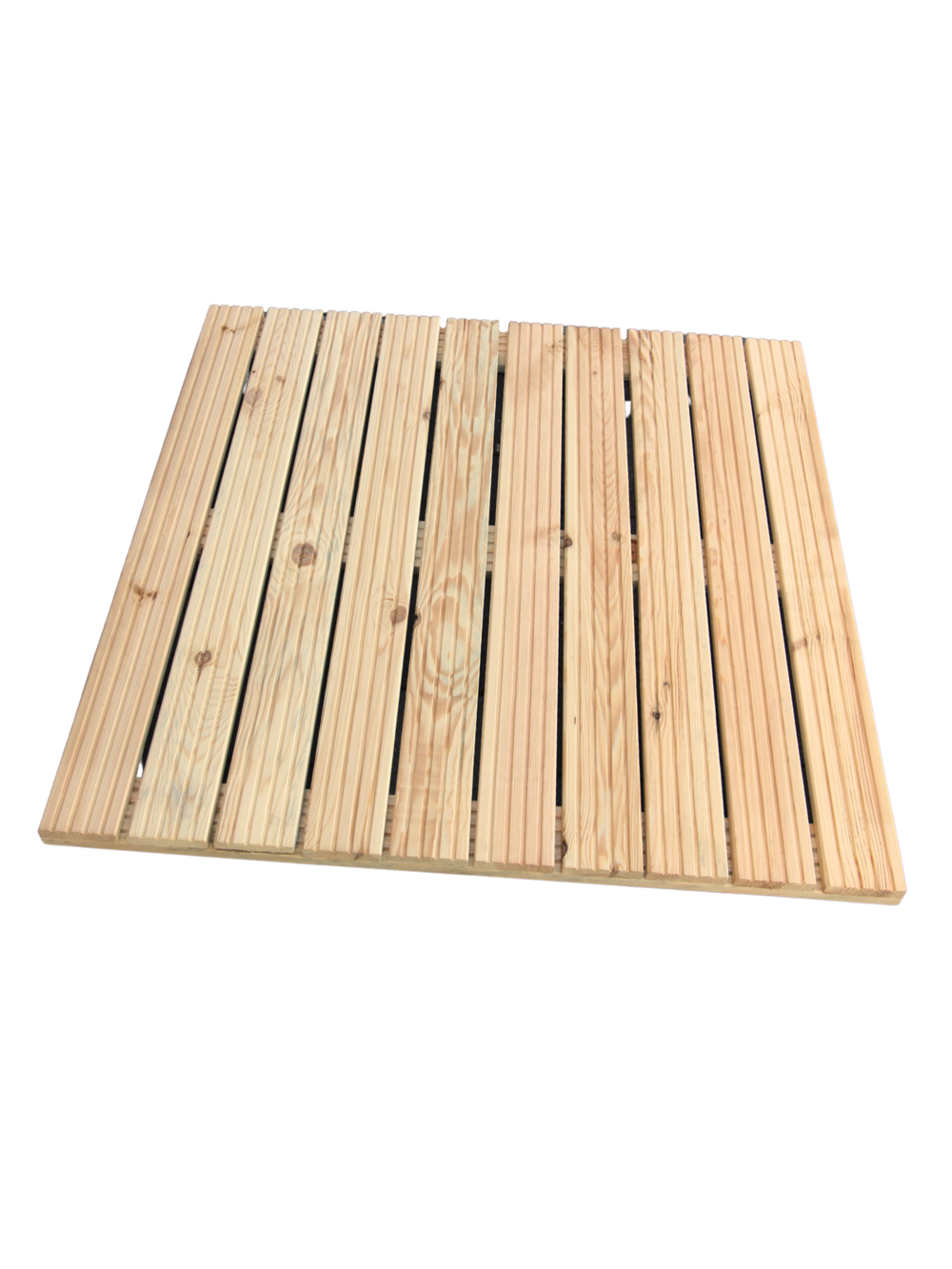 Holzfliese aus Kiefernholz 95 x 95 cm
