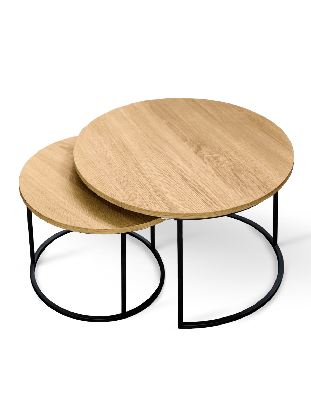 Couchtisch Sonoma Eiche 2er Set mit Metall