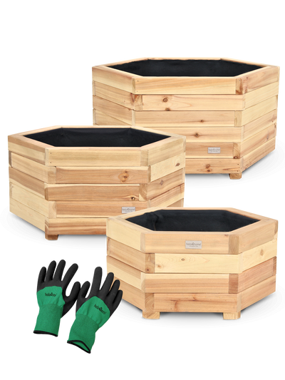 3er Set Outdoor Pflanzenkübel