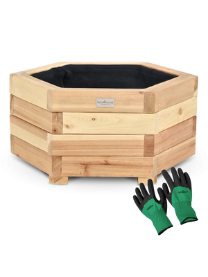 Outdoor Pflanzenkübel 6-eckig Größe S
