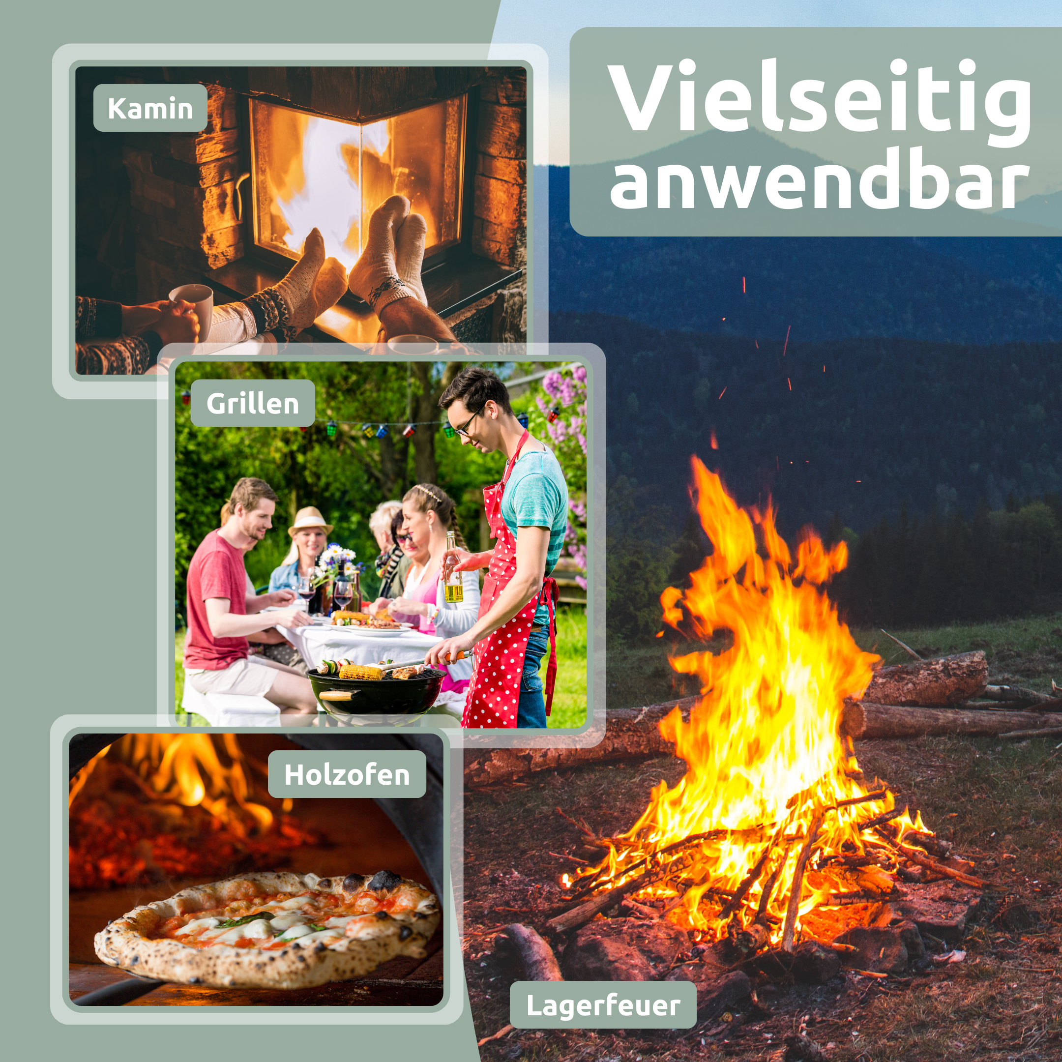 Anfeuerholz ca. 30Kg I Kaminanzünder Anzündholz Grillanzünder I Getrocknet