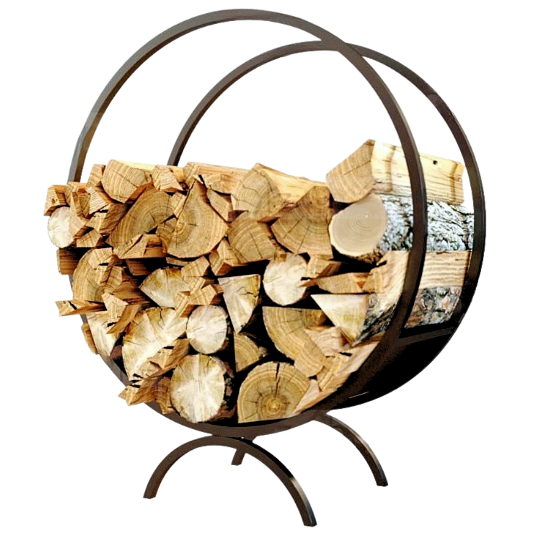 Brennholzregal | Kaminholzständer rund