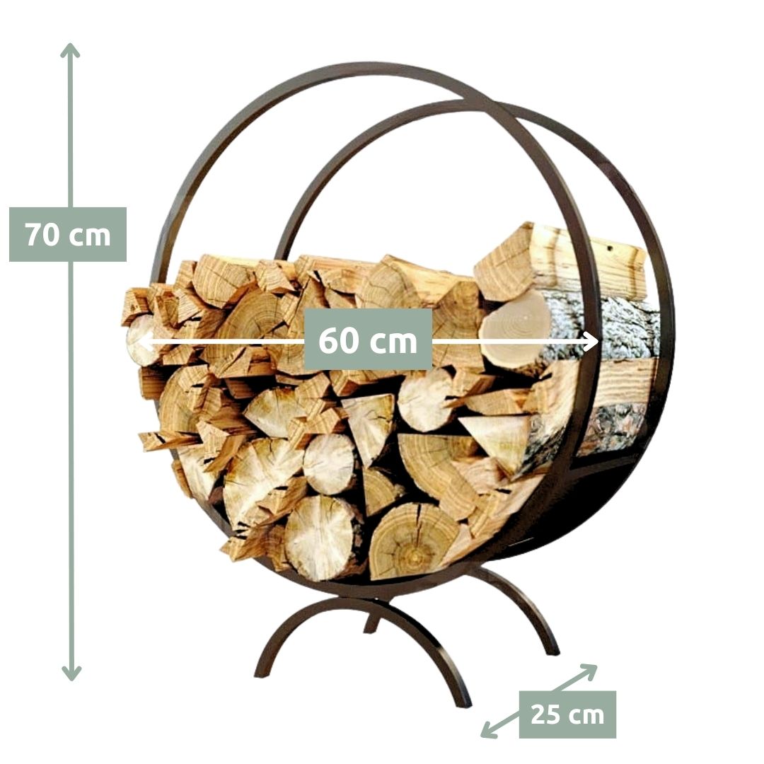 Brennholzregal | Kaminholzständer rund