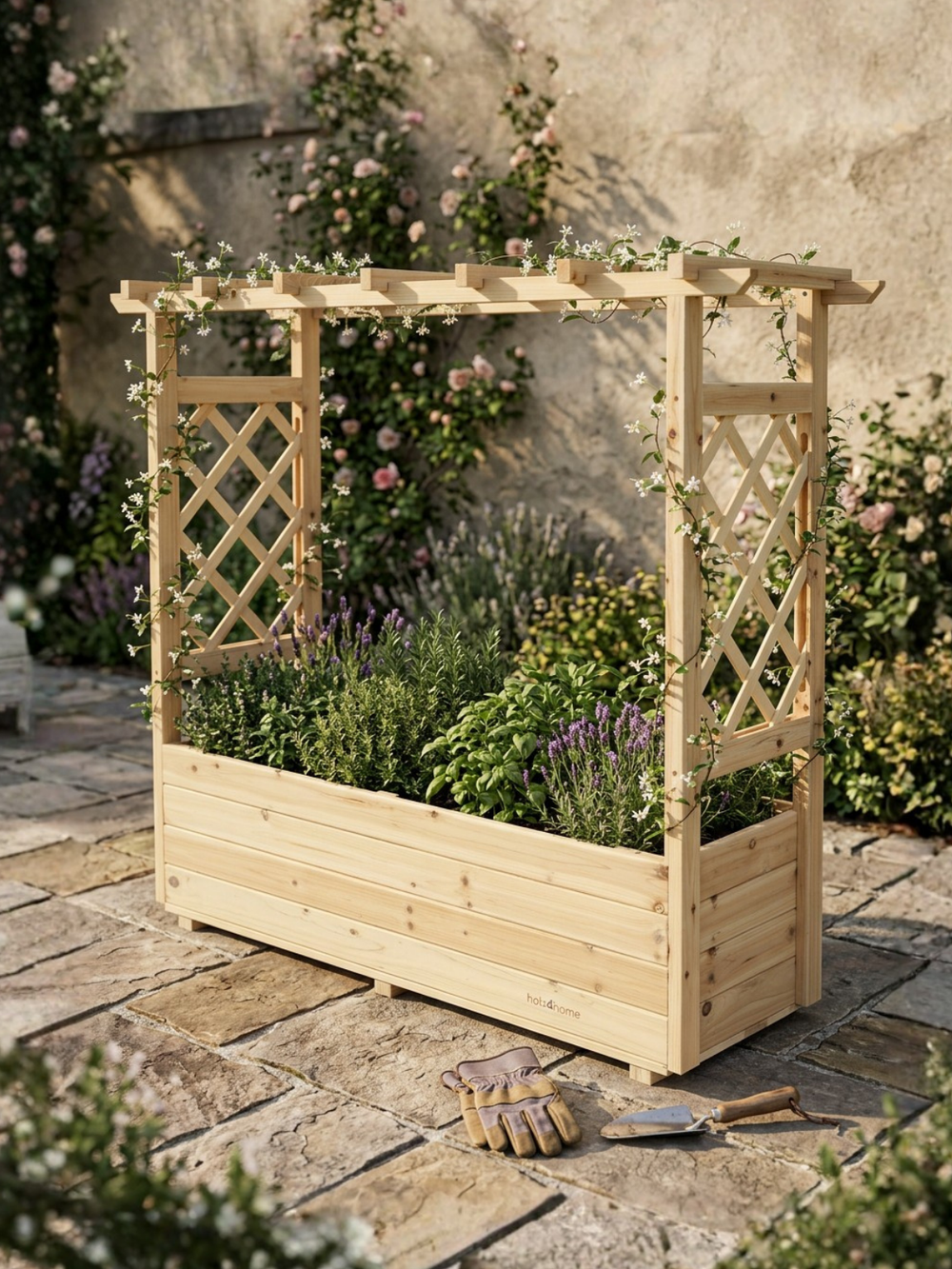 Pflanzkasten mit Dach XL