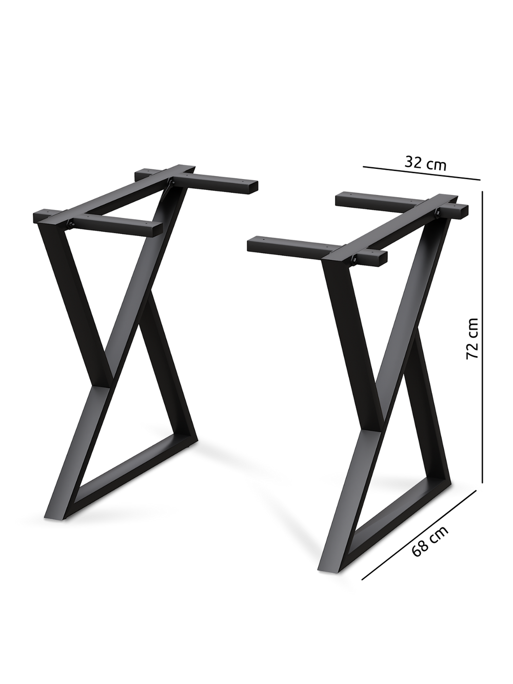 Doppel-Dreieck Tischgestell