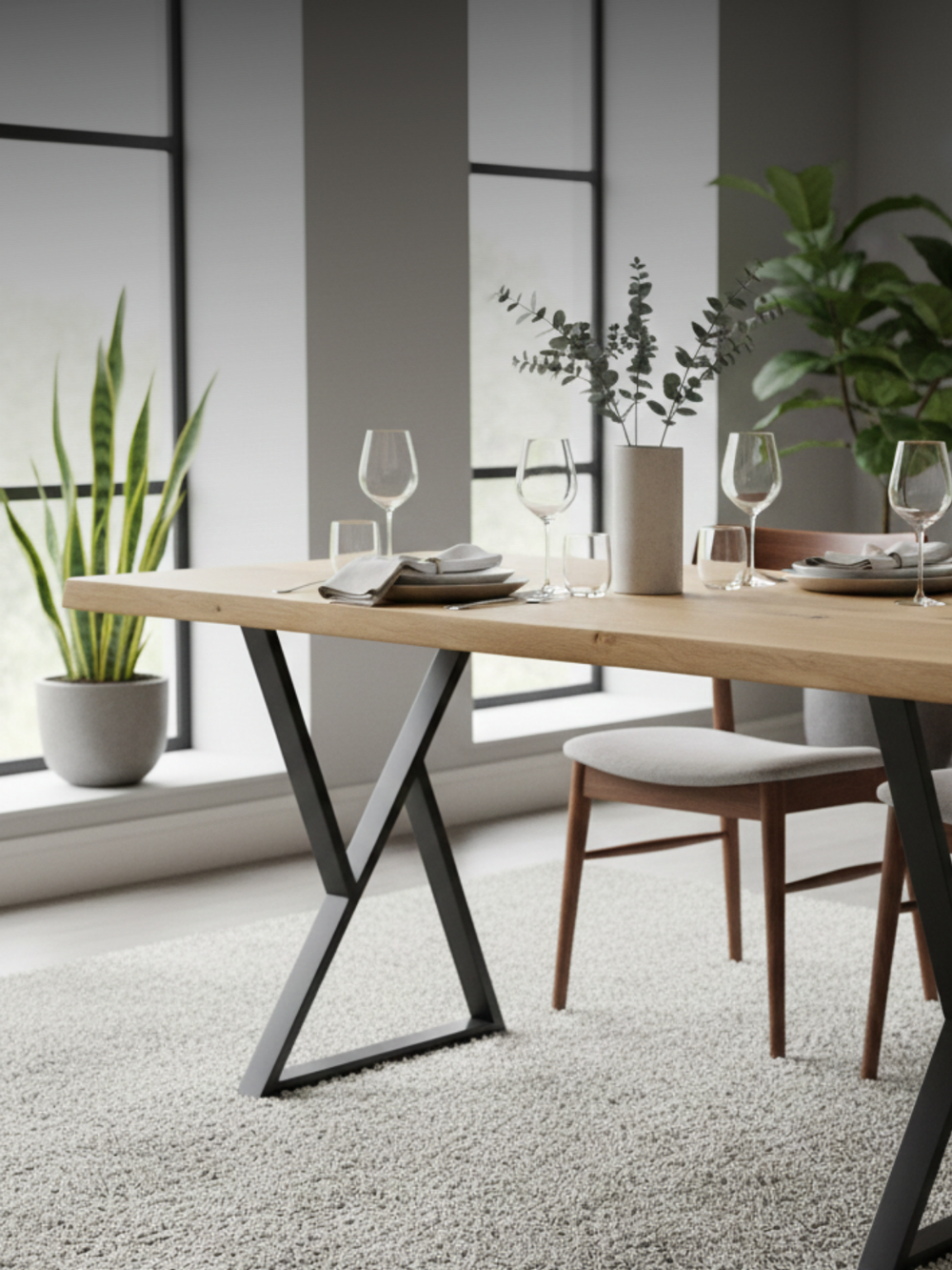 Doppel-Dreieck Tischgestell