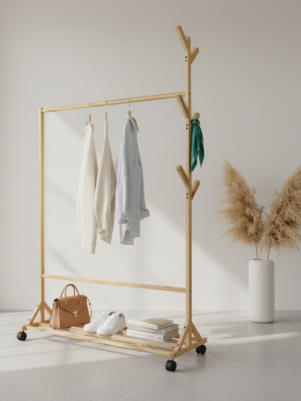 Garderobenständer rollbar