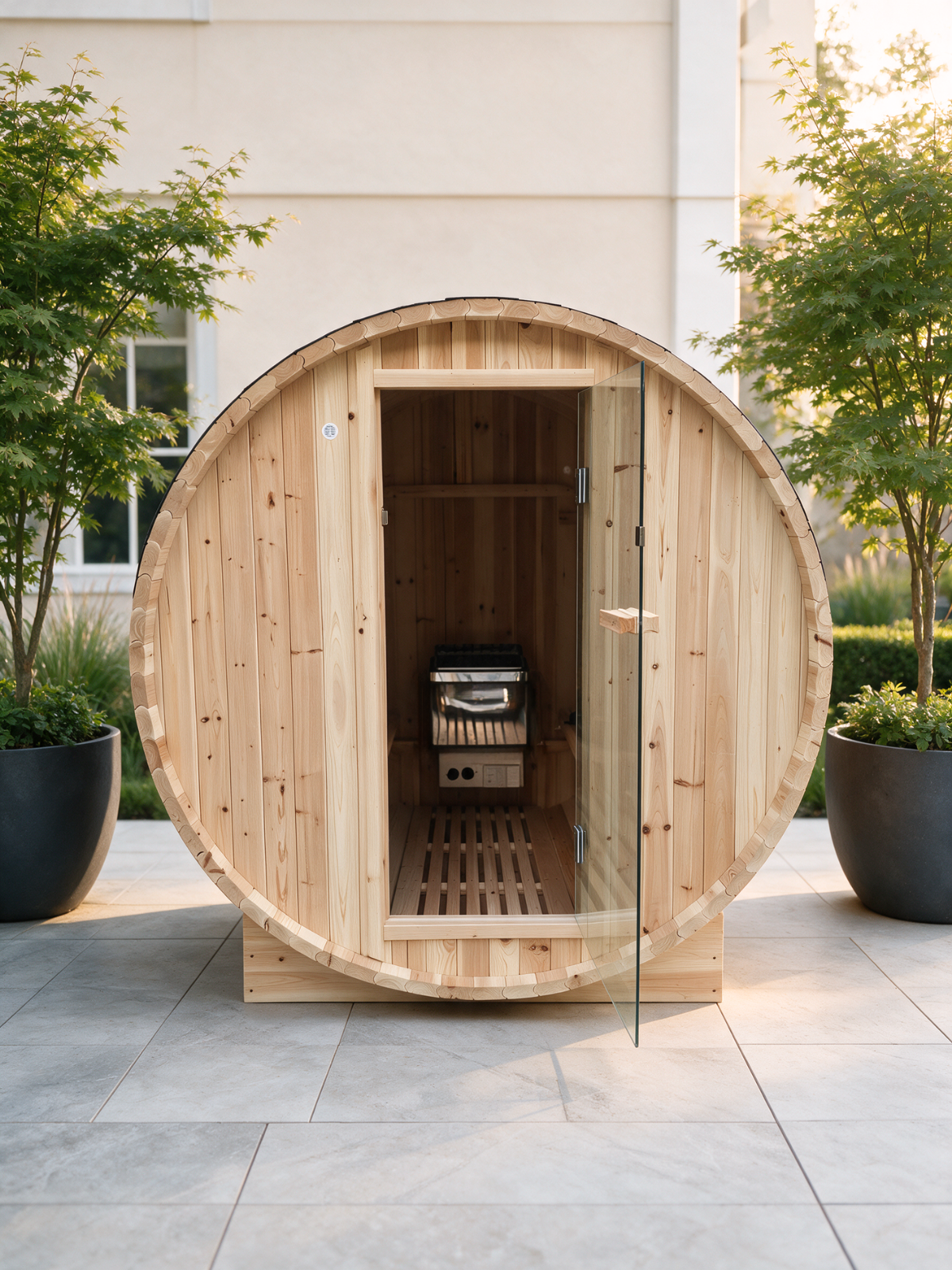 Fasssauna XL Pini wood