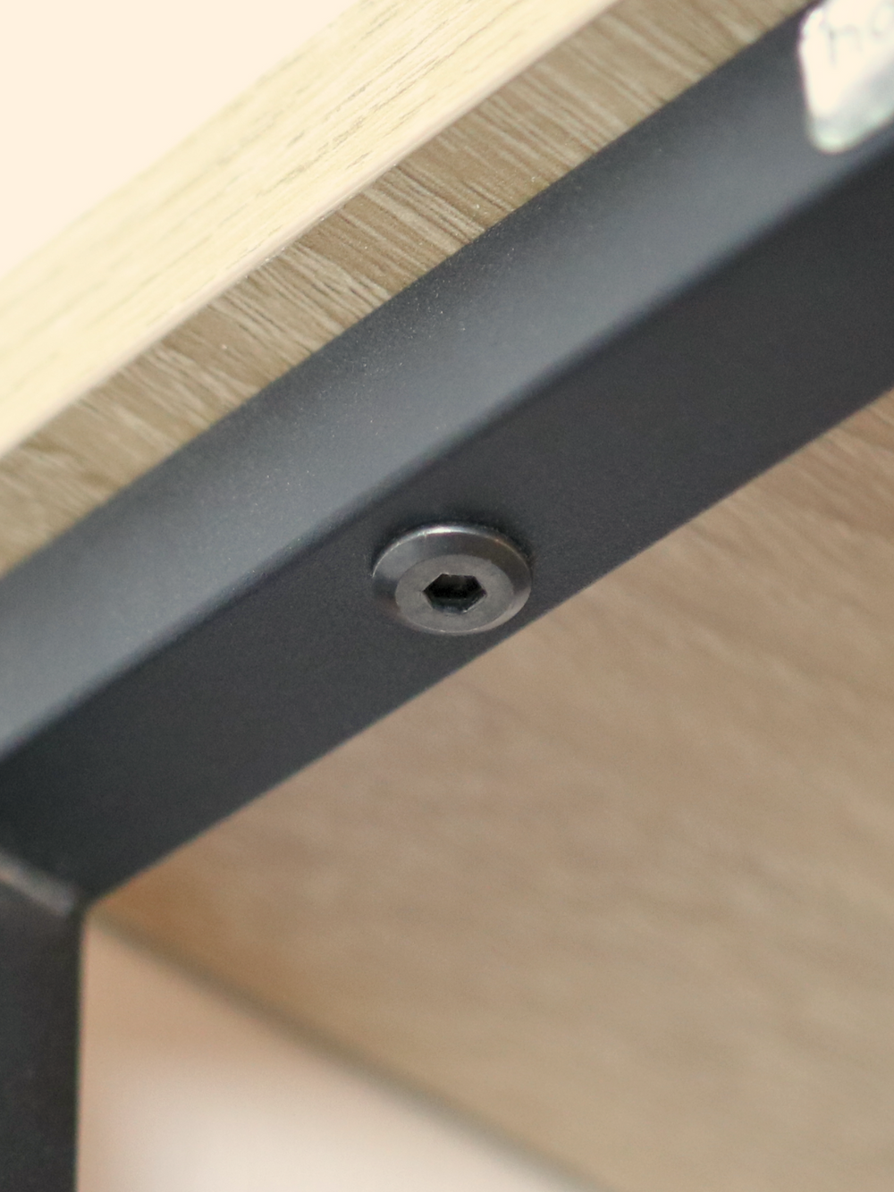 Garderobe Sonoma Eiche - inkl. 3 Kleiderbügel aus Metall - Schwarz