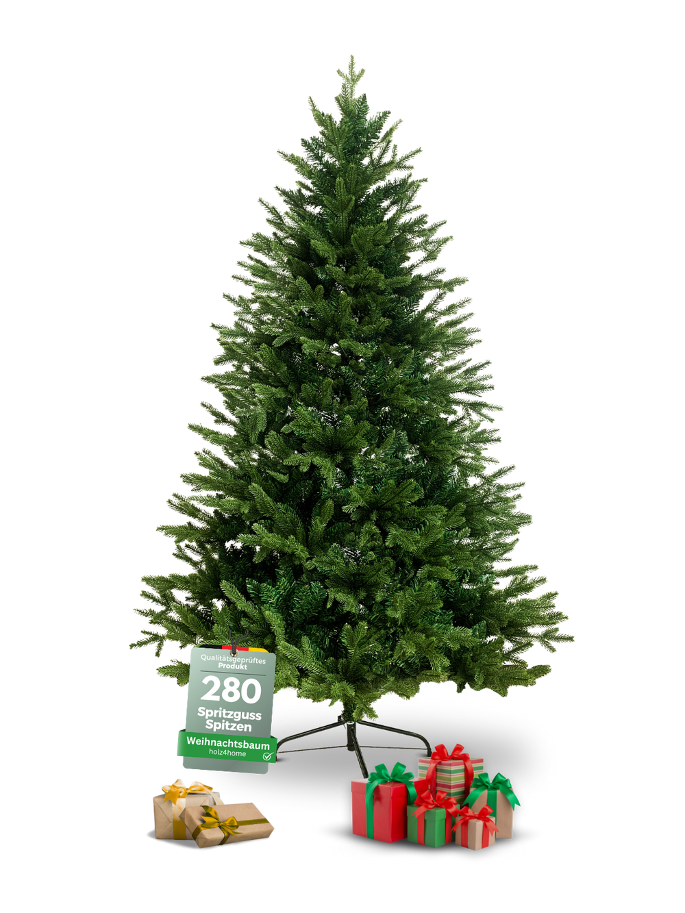 Künstlicher Weihnachtsbaum 130 cm inkl. Lichterkette