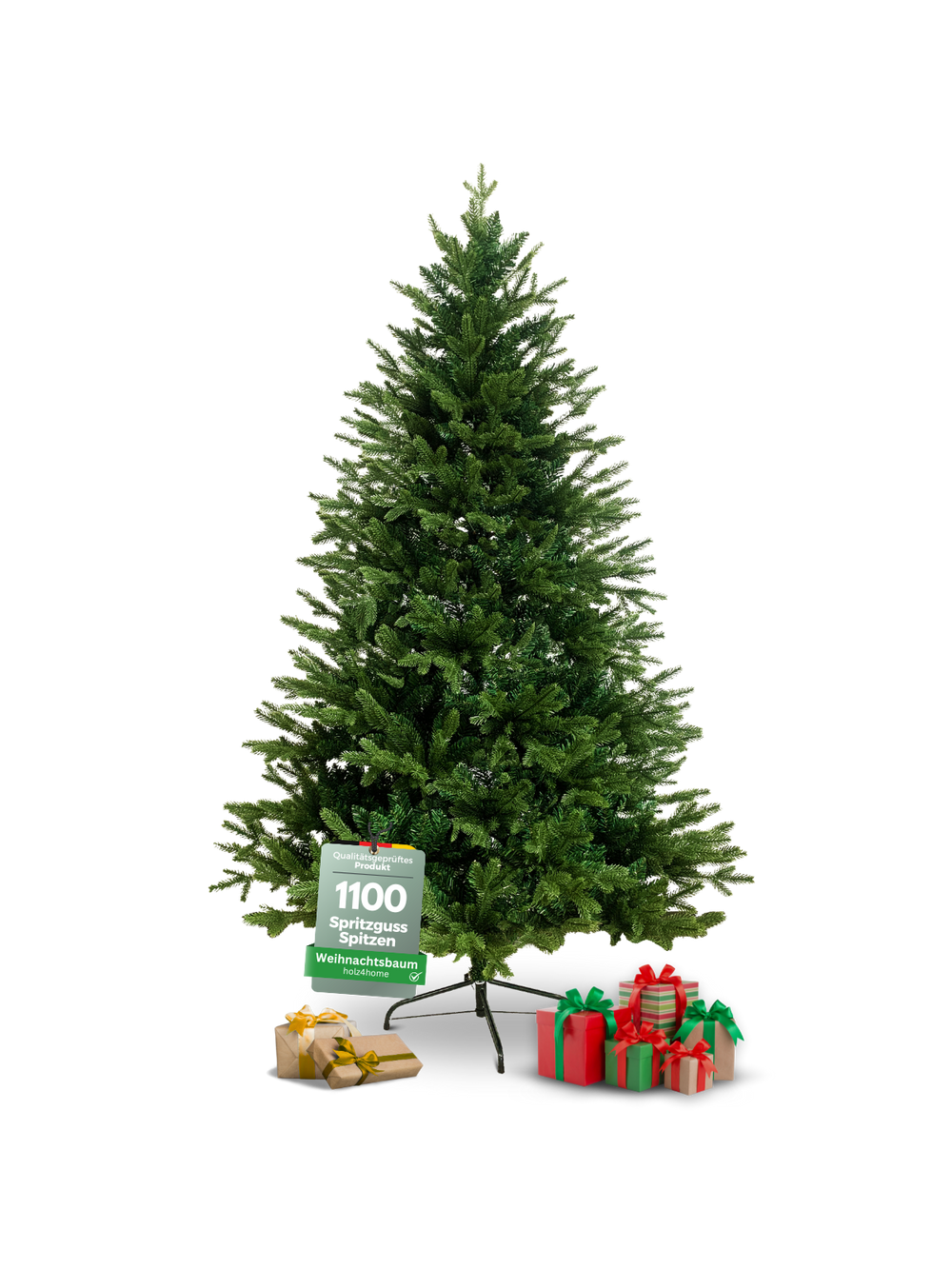 Künstlicher Weihnachtsbaum 220 cm mit Lichterkette