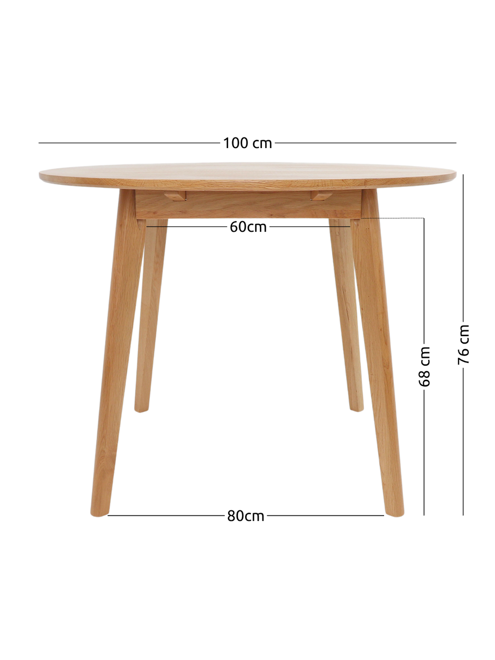 Esstisch Rund 100cm Durchmesser