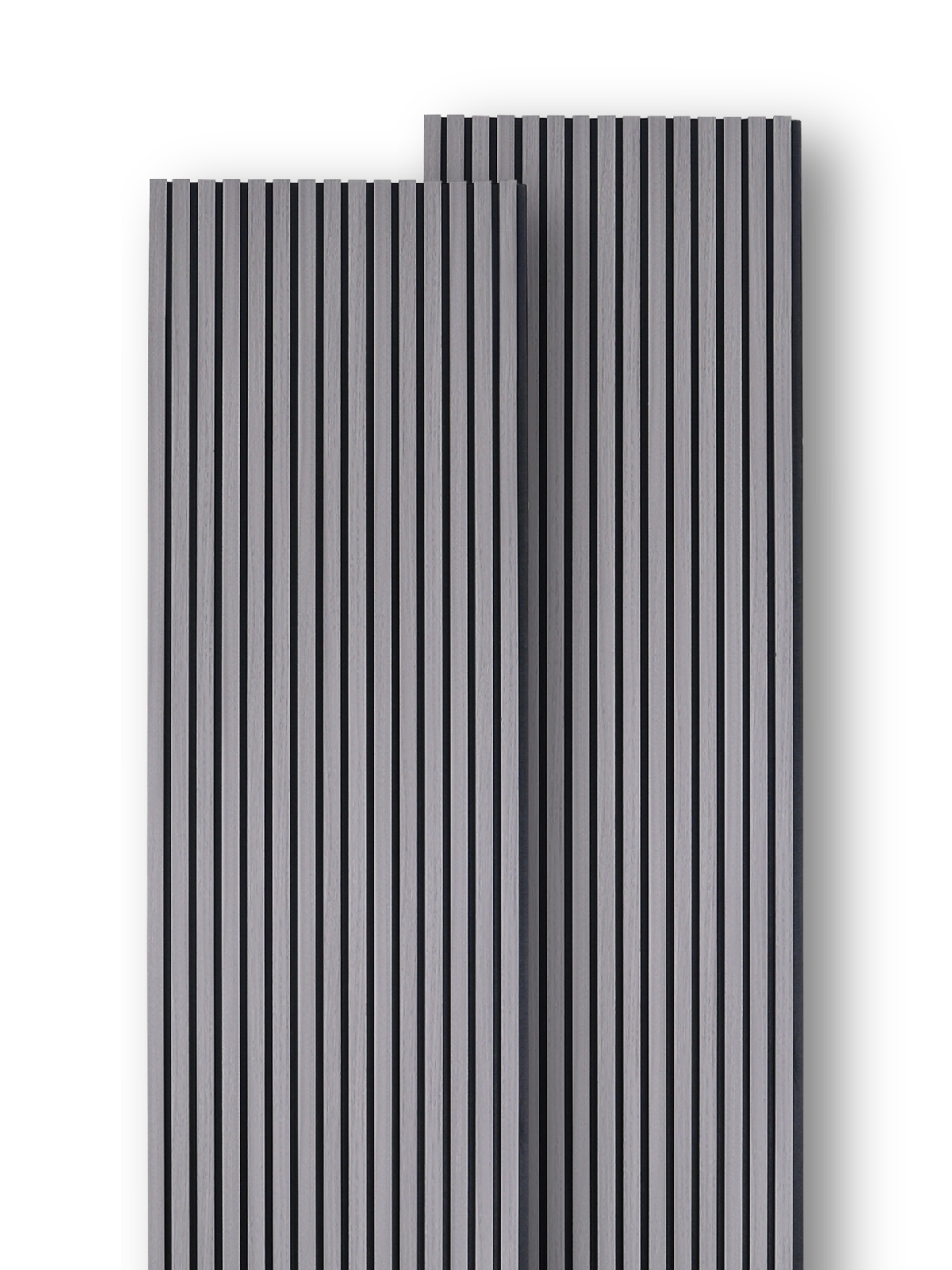 Akustikpaneele Dunkelgrau 240x60cm - 2er Set